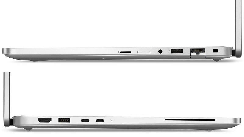 Cổng kết nối của dòng laptop Dell Pro 16 Plus PB16255 Cổng kết nối của dòng laptop Dell Pro 16 Plus PB16255