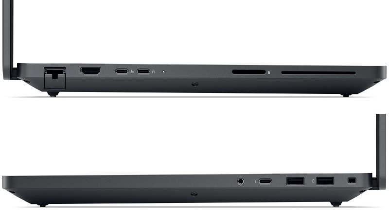 Cổng kết nối của dòng laptop Dell Pro Max 18 Plus MB18250