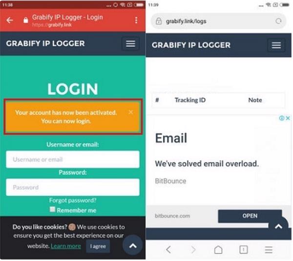 Nhận được một thông báo là Your Account has now been activated