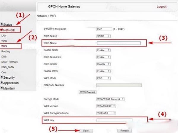 Nhấn vào mục Network -> chọn tiếp vào Wifi