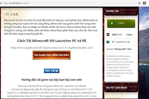 Nhấn vào nút Tải về