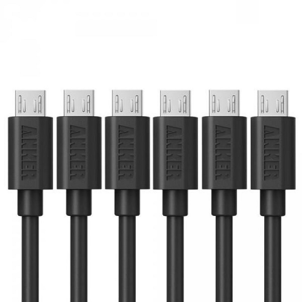 Hộp 6 Cáp Micro USB Anker – Dài 0.3m