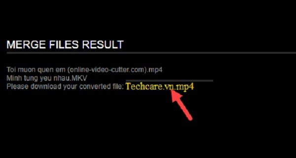 Sẽ mất một vài phút để website thực hiện ghép hai file của bạn