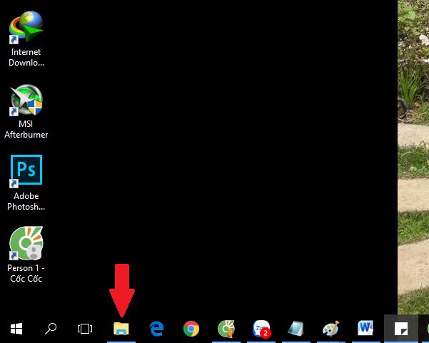 Mở File Explorer hay My Computer từ màn hình Desktop