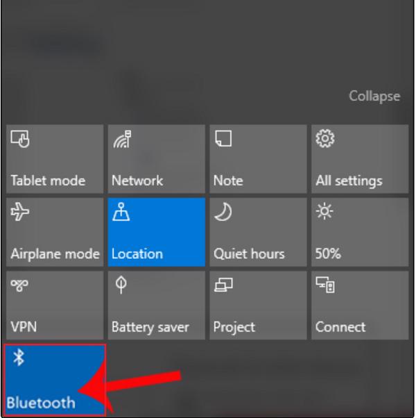Hãy chọn vào Bluetooth
