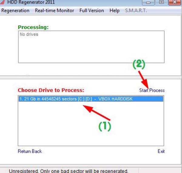 Nhấn vào Start Process để bắt đầu