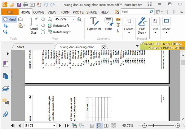 File pdf bị ngược