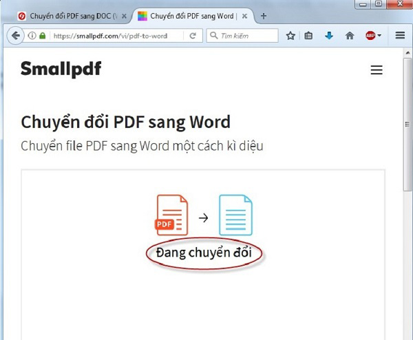 Quá trình chuyển đổi được tiến hành