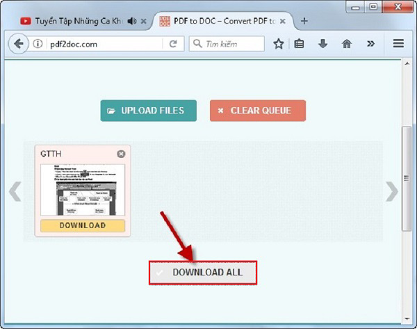 Chọn vào Download All