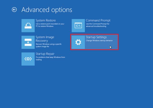 Nhấp vào mục Startup Repair