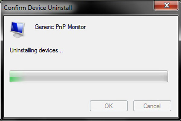 Chờ khoảng trong vòng vài phút để gỡ cài đặt driver