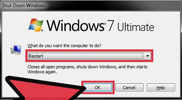 Khởi động lại cho máy tính