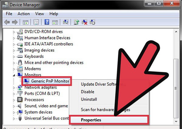 Chọn vào Properties