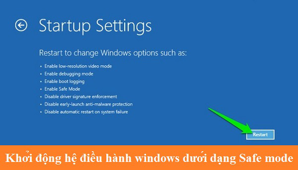 Khởi động hệ điều hành windows dưới dạng Safe mode