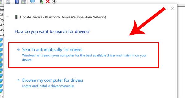 Chọn vào mục Search automatically for drivers