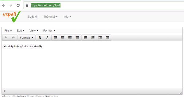 Trang web trực tiếp để kiểm tra lỗi chính tả tiếng việt trong word 2010: http://vspell.com/Spell