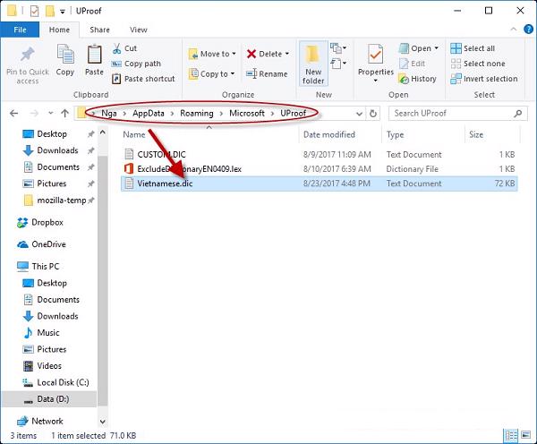 Thực hiện giải nén file đã tải về máy tính và copy file đó vào trong thư mục UProof