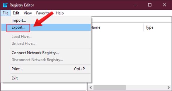 Vào mục File và sau đó chọn vào Export
