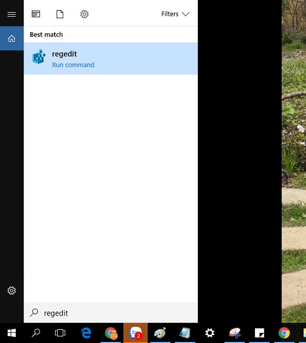 Trước tiên mở thư mục Regedit