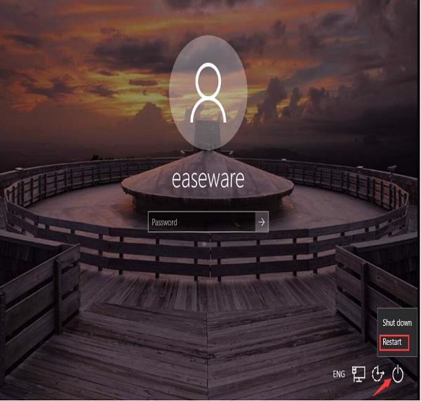 Hệ điều hành Windows sẽ hiển thị cửa sổ Windows RE