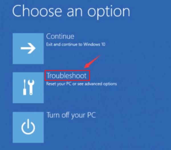 Nhấn chọn Troubleshoot