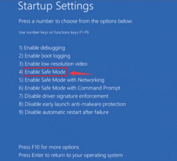 Truy cập vào chế độ Safe Mode