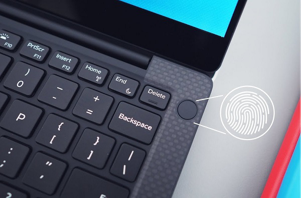 Dấu vân tay được tích hợp trên nút nguồn