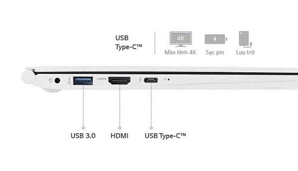 Cạnh trái của máy