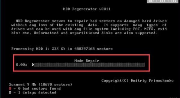 Đợi phần mềm chạy tới 100%
