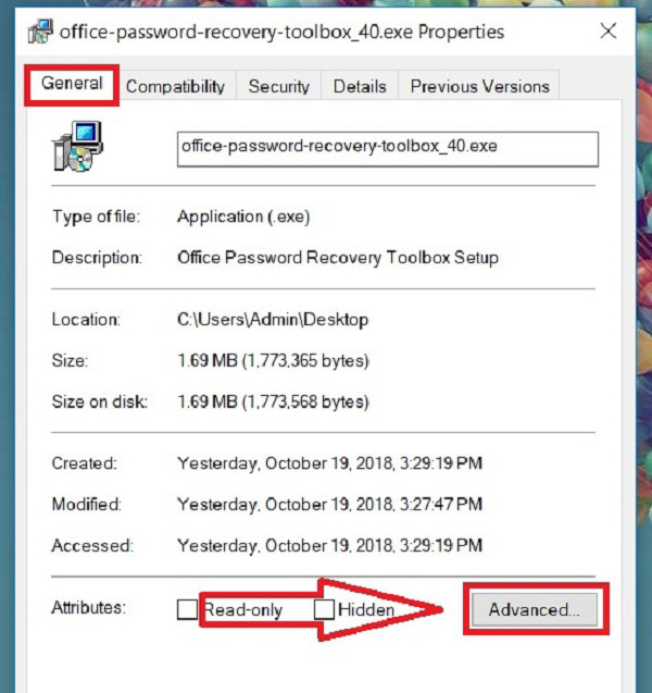 Nhấn chọn vào mục Advanced...