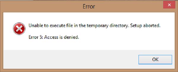 Lỗi access is denied windows 10