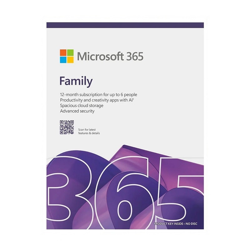 Office Microsoft 365 Family AllLng Sub PK Lic 1YR Online APAC EM C2R NR (6GQ-00083)