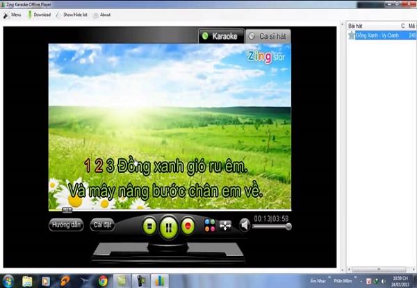Phần mềm Zing Karaoke Offline Player