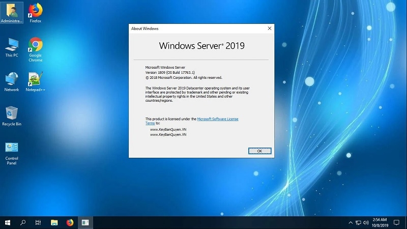 4 tính năng trọng điểm của Windows Server 2019 Standard