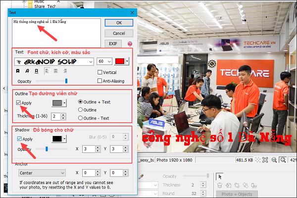 Khi đã tùy chỉnh xong các bạn nhấn vào OK để xác nhận