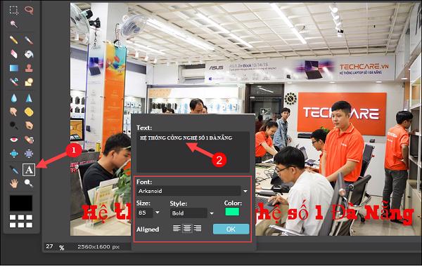 Sau khi tùy chỉnh xong thì các bạn nhấn vào OK
