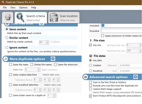 Phần mềm xóa file trùng lặp tốt nhất - Duplicate Cleaner (Pro)