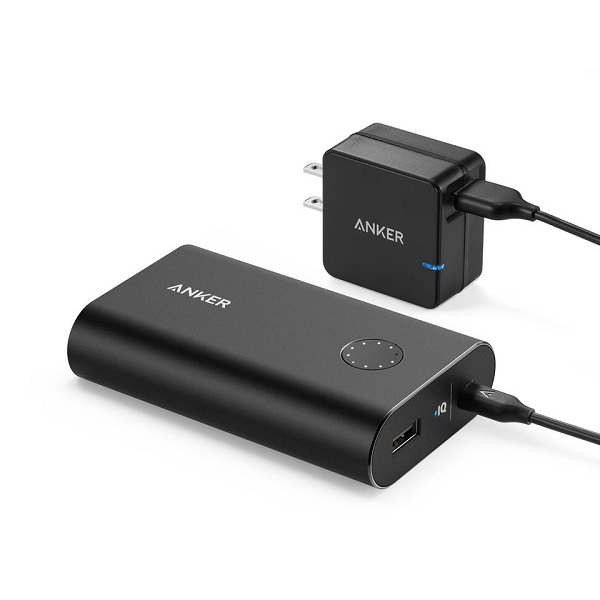 Pin dự phòng Anker PowerCore+ 10050, kèm sạc tường 18w Quick Charge 2.0 – B1310