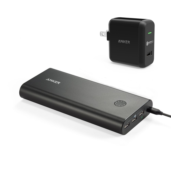 Pin Dự Phòng Anker PowerCore + (PowerCore Plus) 26800 – Kèm sạc tường – Quick Charge 3.0