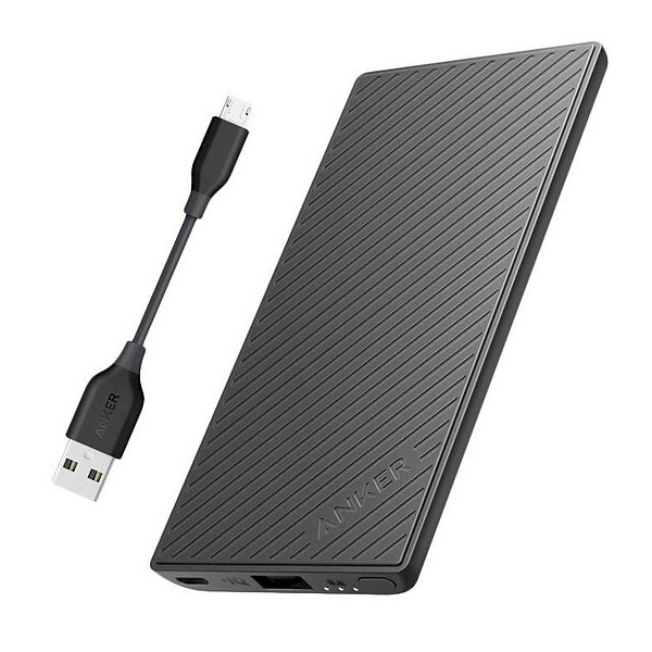 Pin Dự Phòng Anker PowerCore Slim 5000, kèm cáp Micro USB 10cm