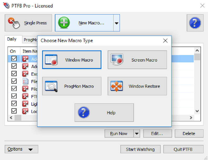 Giao diện của phần mềm PTFB Pro