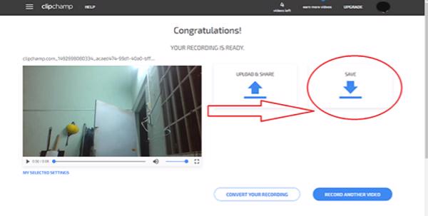 Quay video bằng laptop với Clipchamp