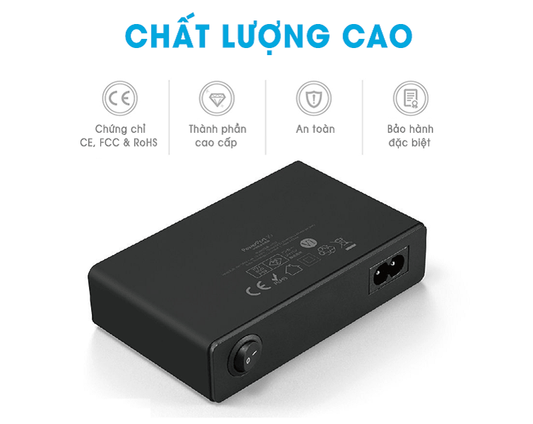 Sạc Anker 10 Cổng, 60w – [PowerPort 10, 60w] – 2 Màu (Đen, Trắng)