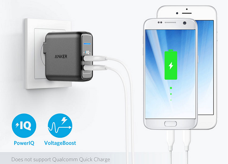 Sạc Anker 2 Cổng, 24w