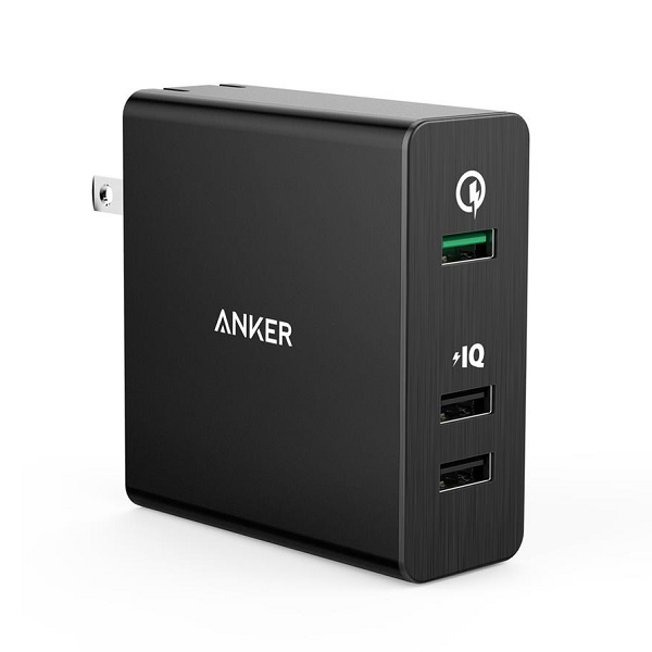 Sạc Anker 3 Cổng, 42w, Quick Charge 2.0 – [Powerport+3, 42w, QC 2.0]