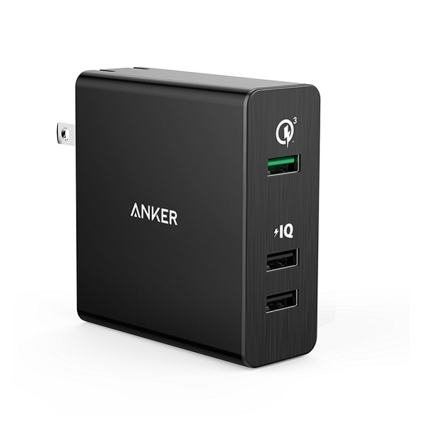 Sạc Anker 3 Cổng, 42w, Quick Charge 3.0 – [Powerport+3, 42w, QC 3.0]