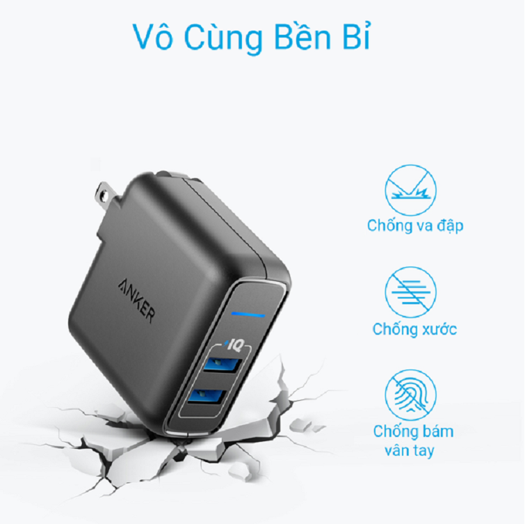 Sạc Anker PowerPort Elite 2, 24w – A2023