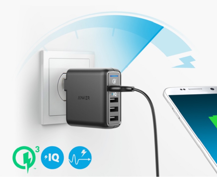 Sạc Anker PowerPort Speed 4 , 43.5w, 1 cổng Quick Charge 3.0 – A2040