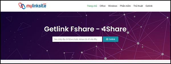 Tải fshare tốc độ cao bằng mylinksite.com