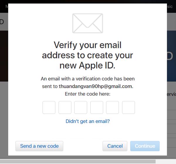 Bạn sẽ nhận được một thông báo ở email mà mình đã đăng ký